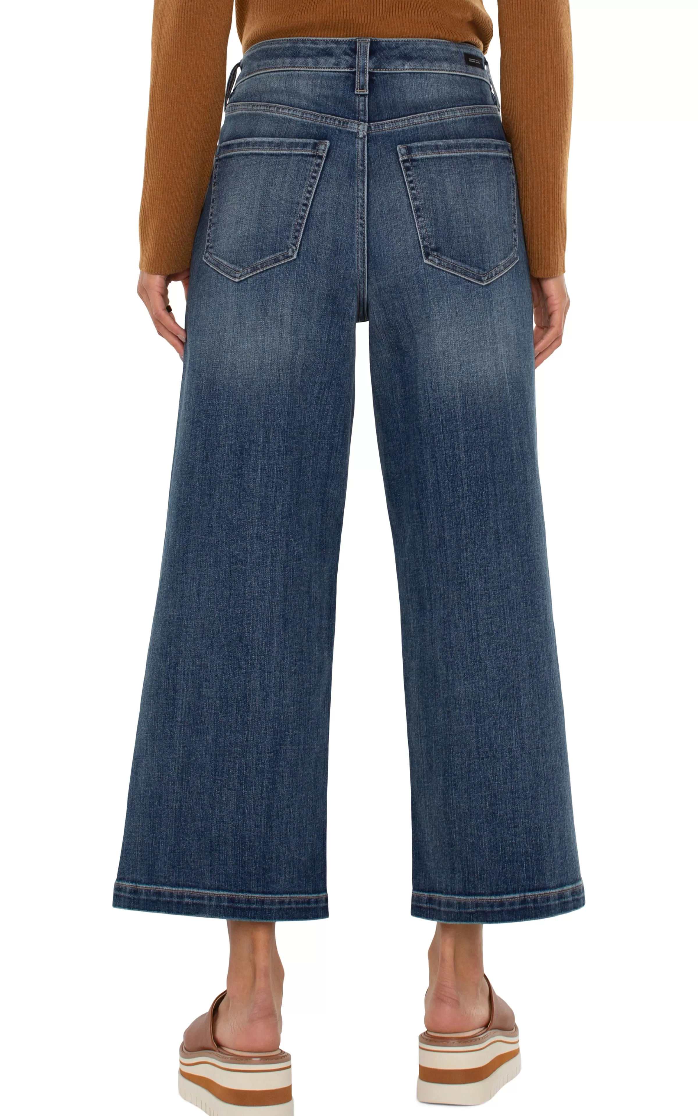 STRIDE HI-RISE WIDE LEG ECO DENIM*Liverpool Los Angeles Shop